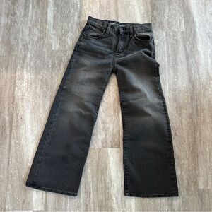 Sz 10- Adorable Girls Wide Leg Black Jeans